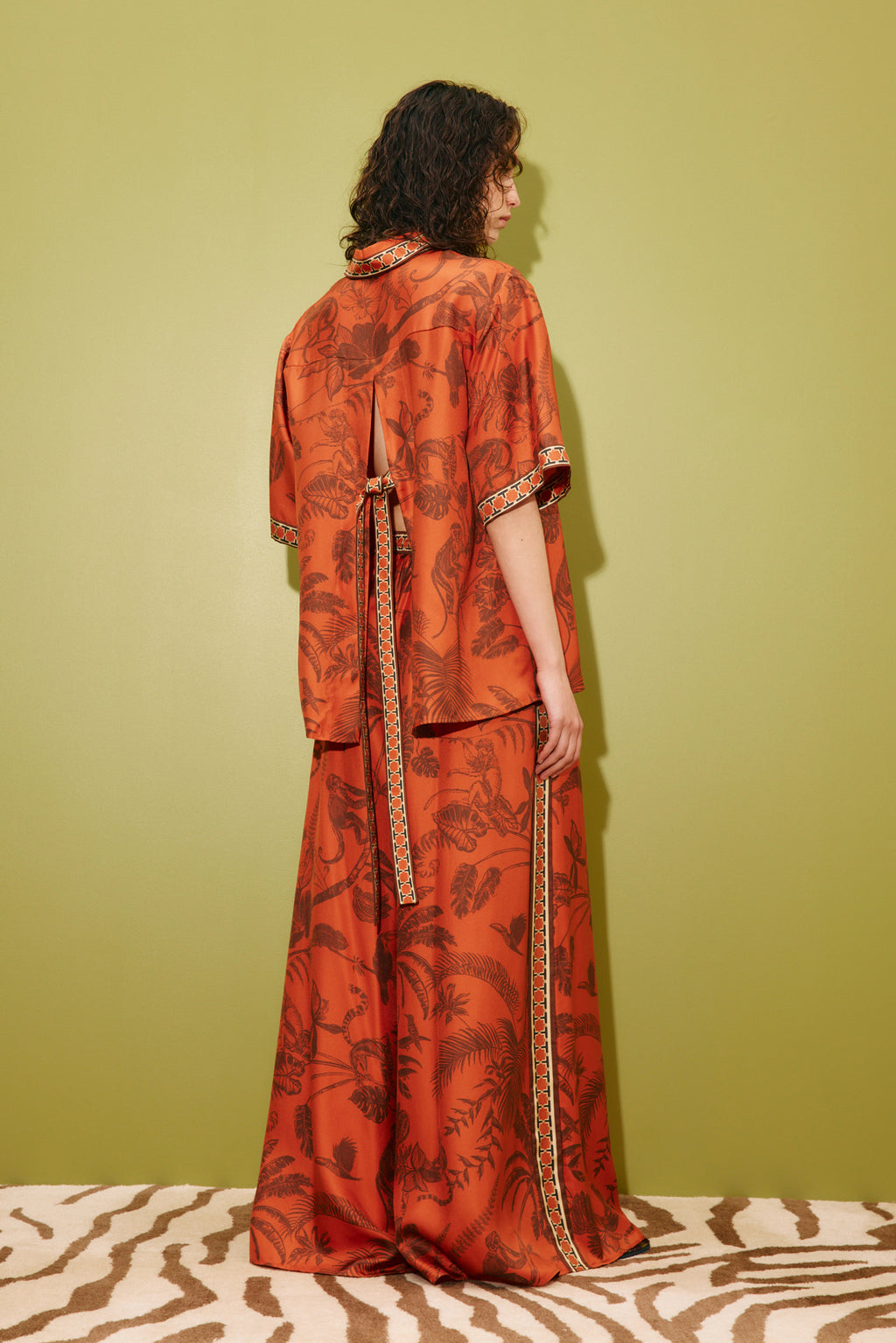 Monkey Dance Silk Shirt