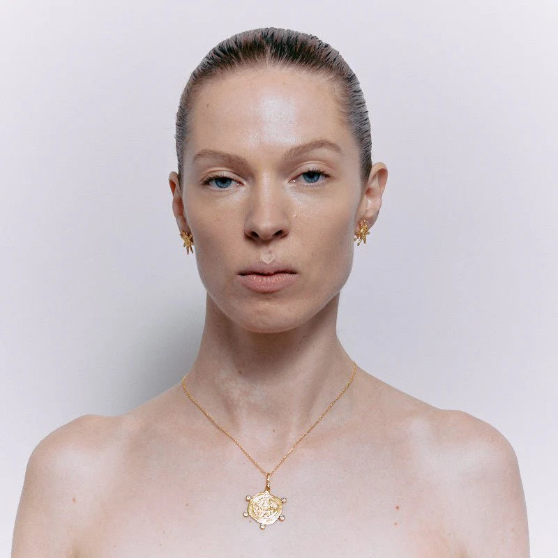 APOLLO SUN EARRINGS - 18K GOLD PLATED