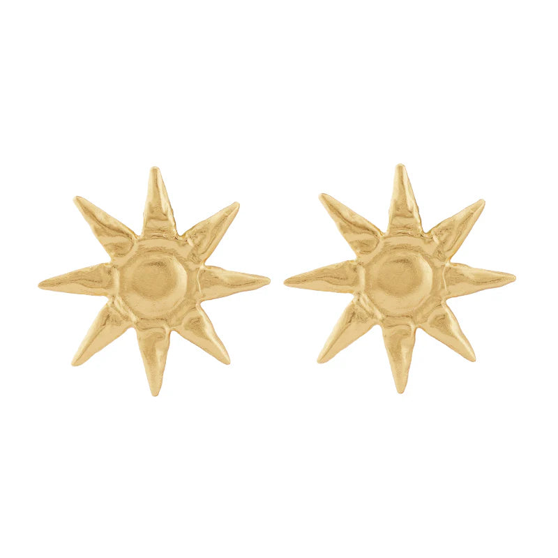 BUTTERI STUDS - 18K GOLD PLATED