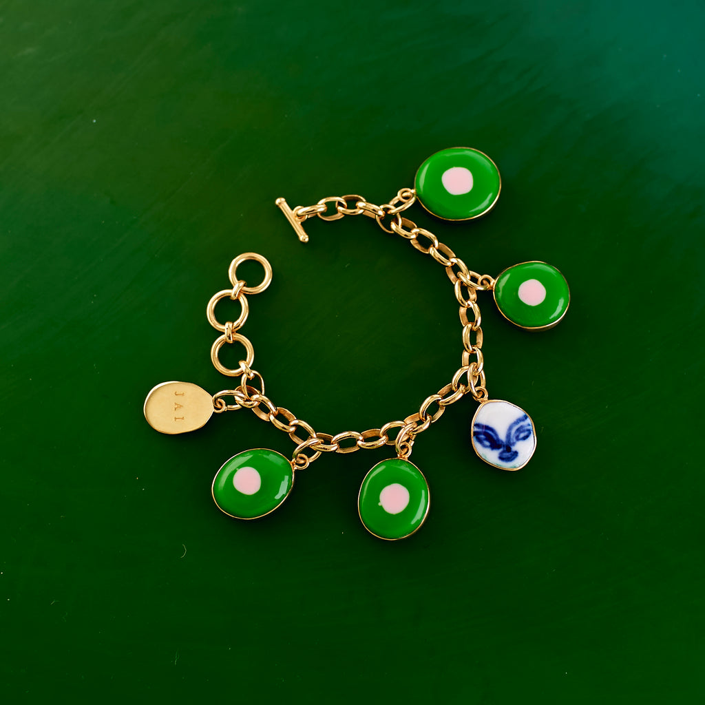 Charm Bracelet - Green #1