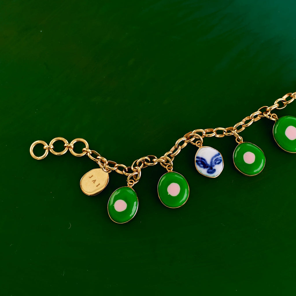Charm Bracelet - Green #1
