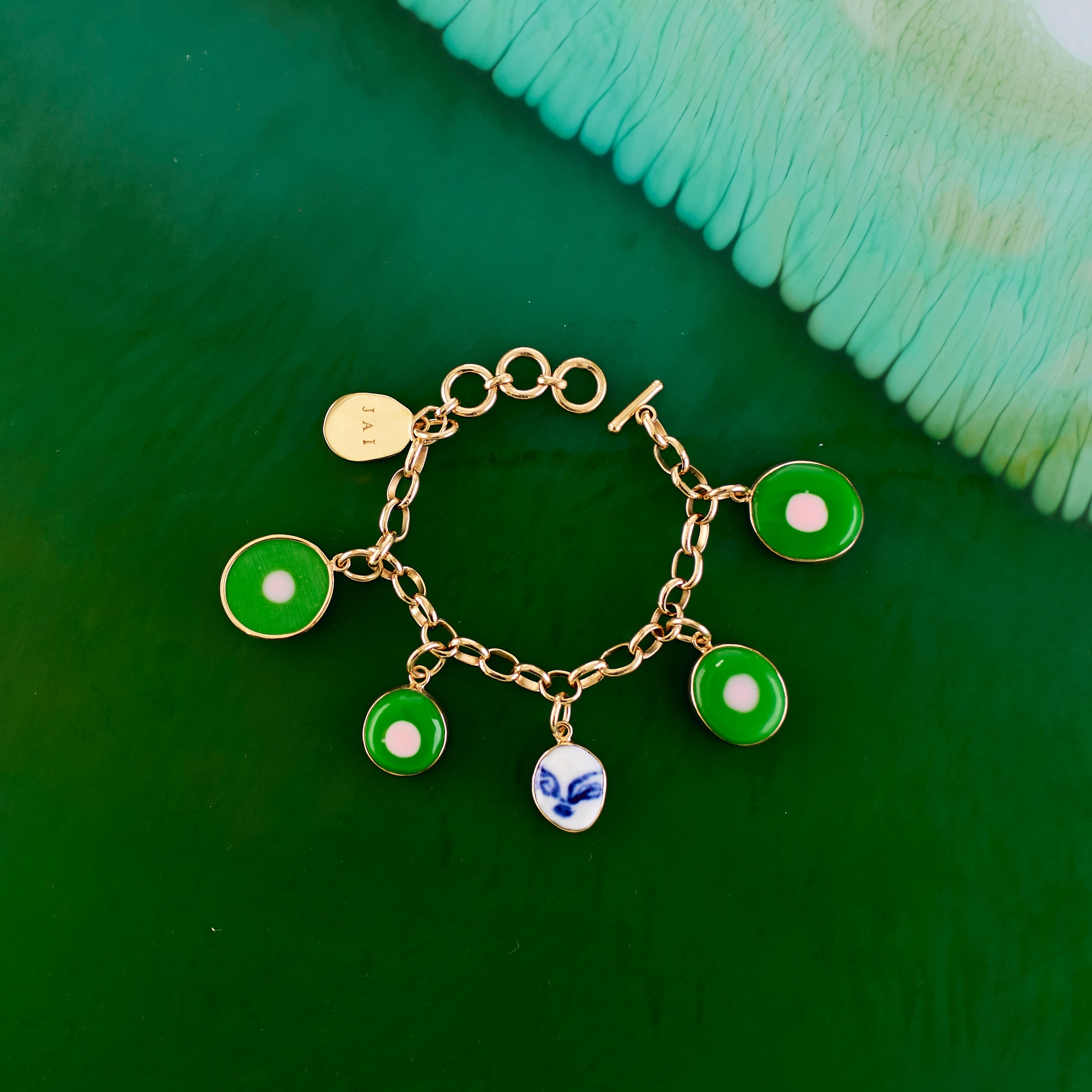 Charm Bracelet - Green #2