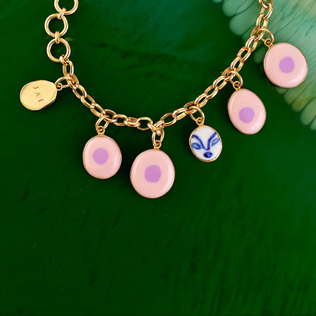 Charm Bracelet - Pink #1