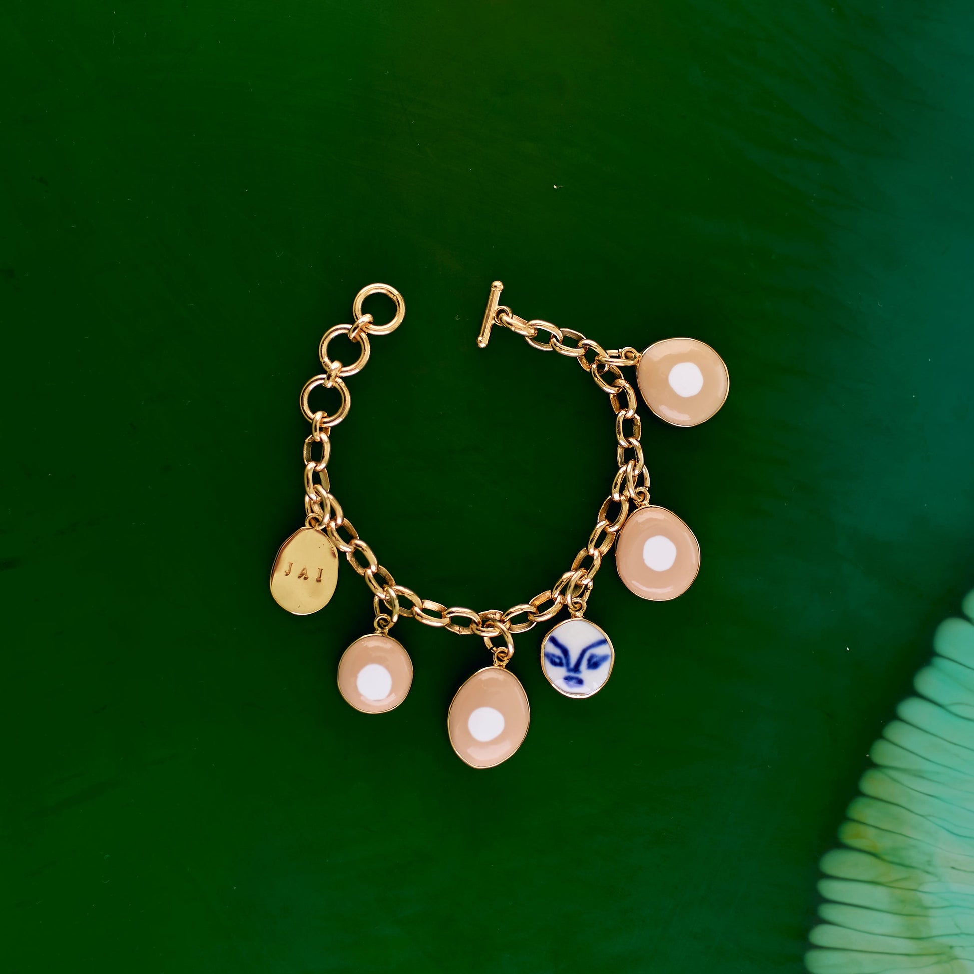 Charm Bracelet - Tan #2