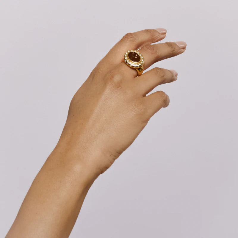 GAIUS RING - 18K GOLD PLATED