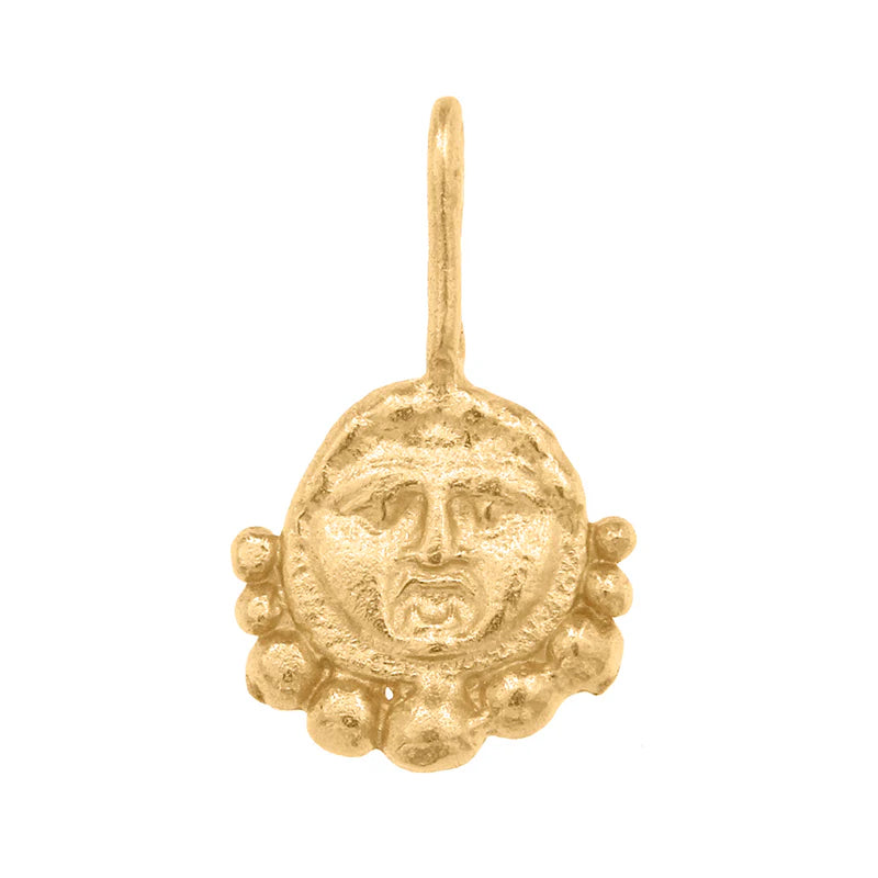 GORGONEION PROTECTION PENDANT - 18K GOLD PLATED