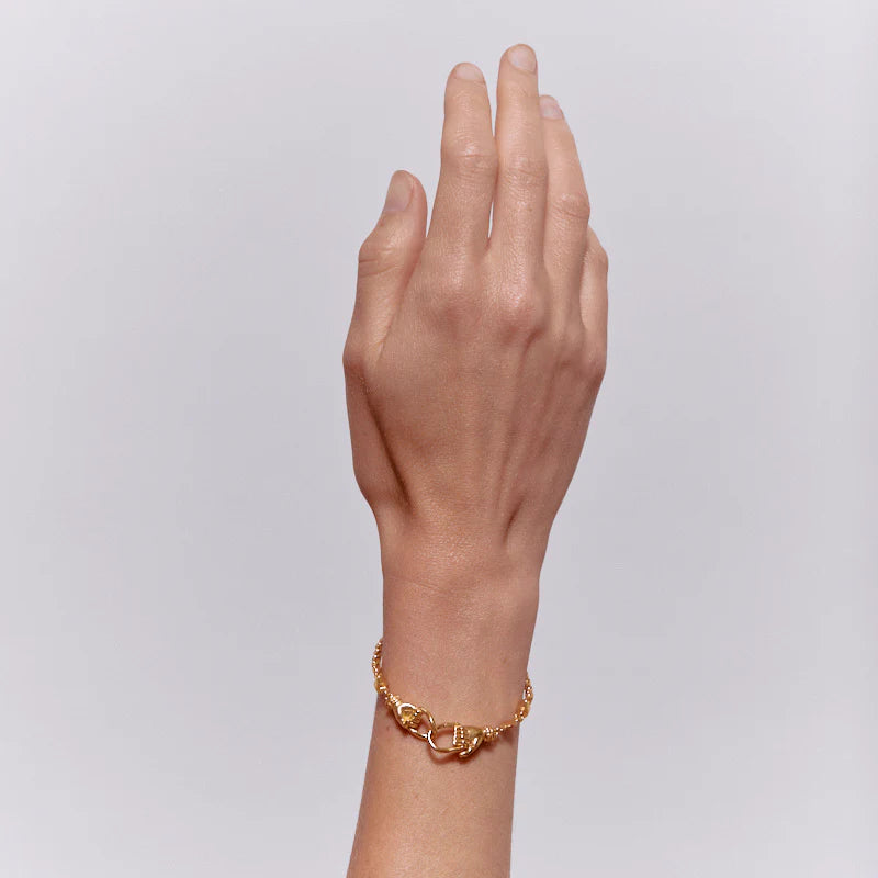 HANDMADE SNAKE BRACELET - 18K GOLD PLATED