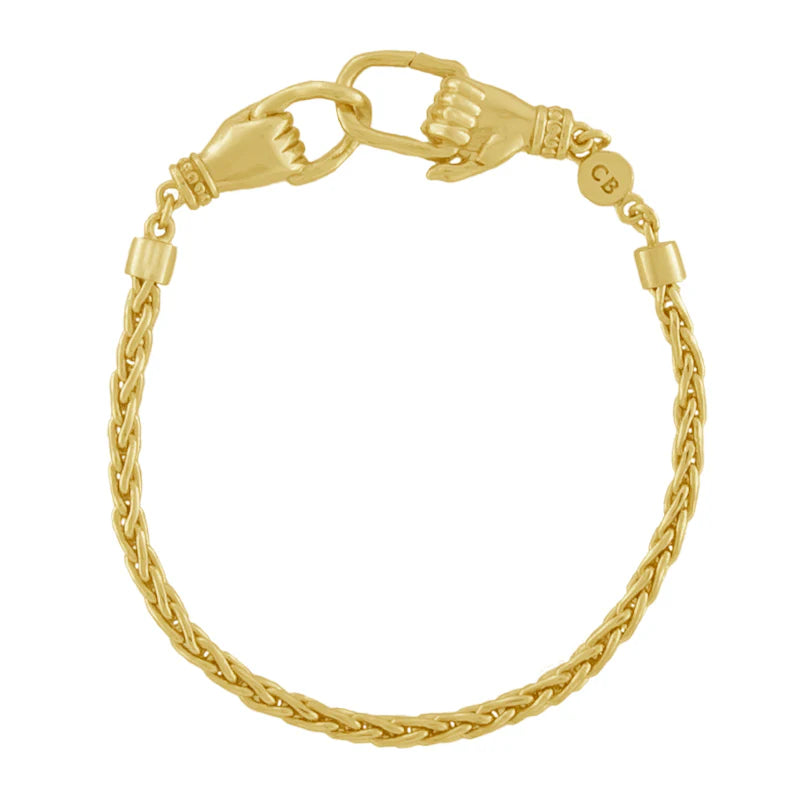 HANDMADE SNAKE BRACELET - 18K GOLD PLATED