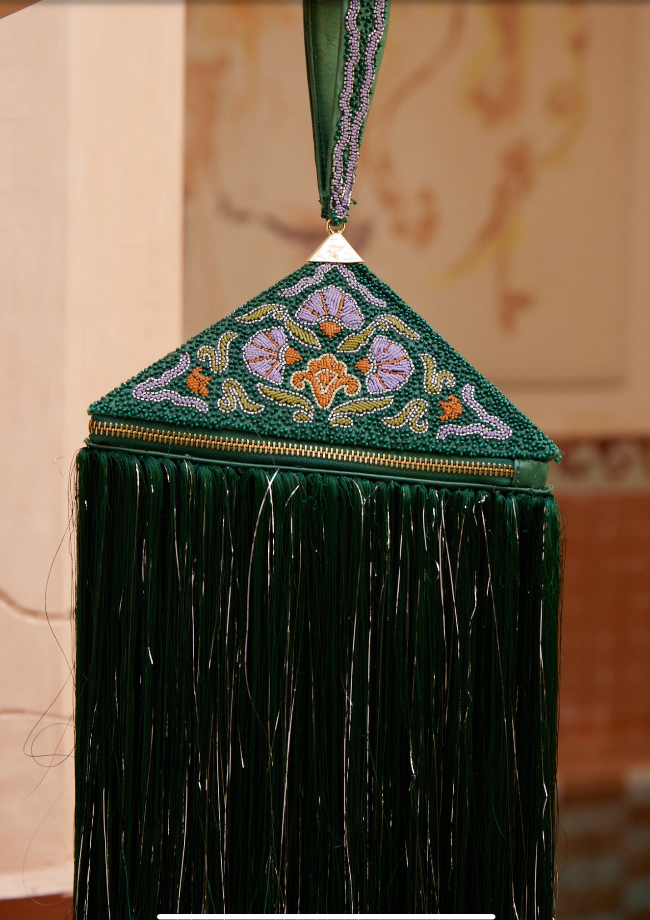 Ramira Embellished Pyramid Bag