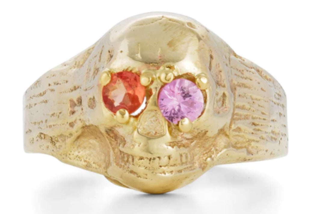 BURNING BONES RING - SOLID GOLD