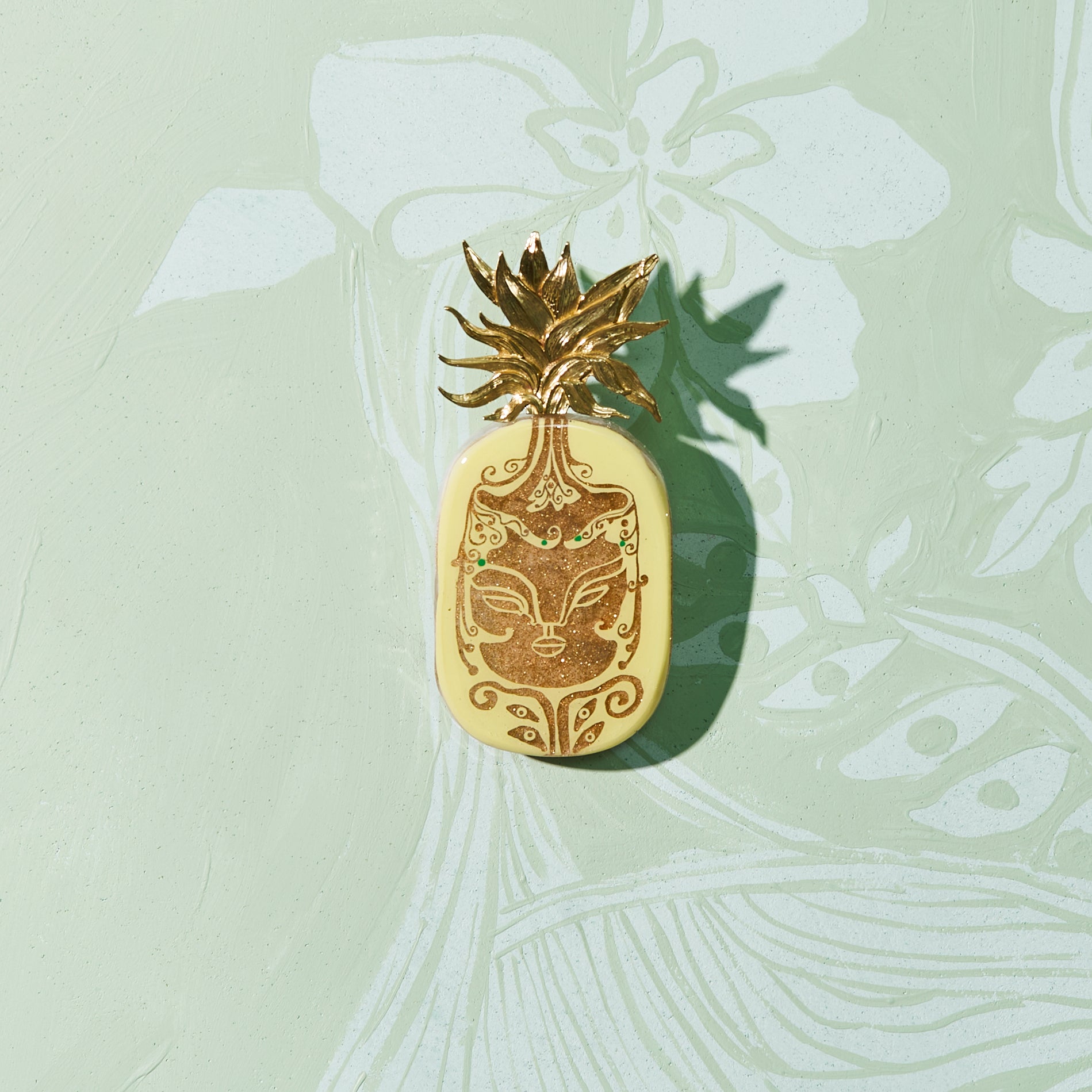 'Pineapple' - Resin Tile #8