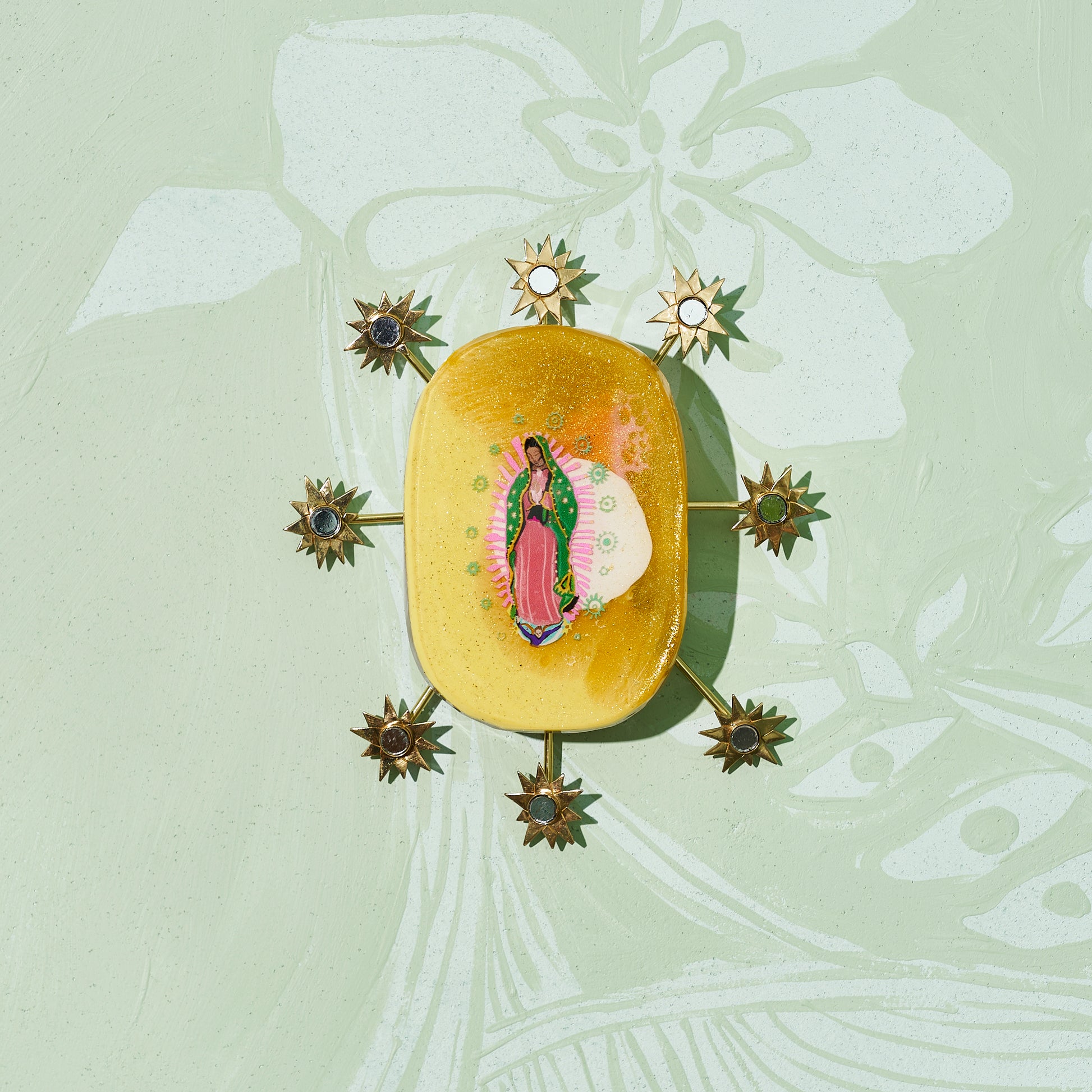 Guadalupe (Stars) - Resin Tile #14
