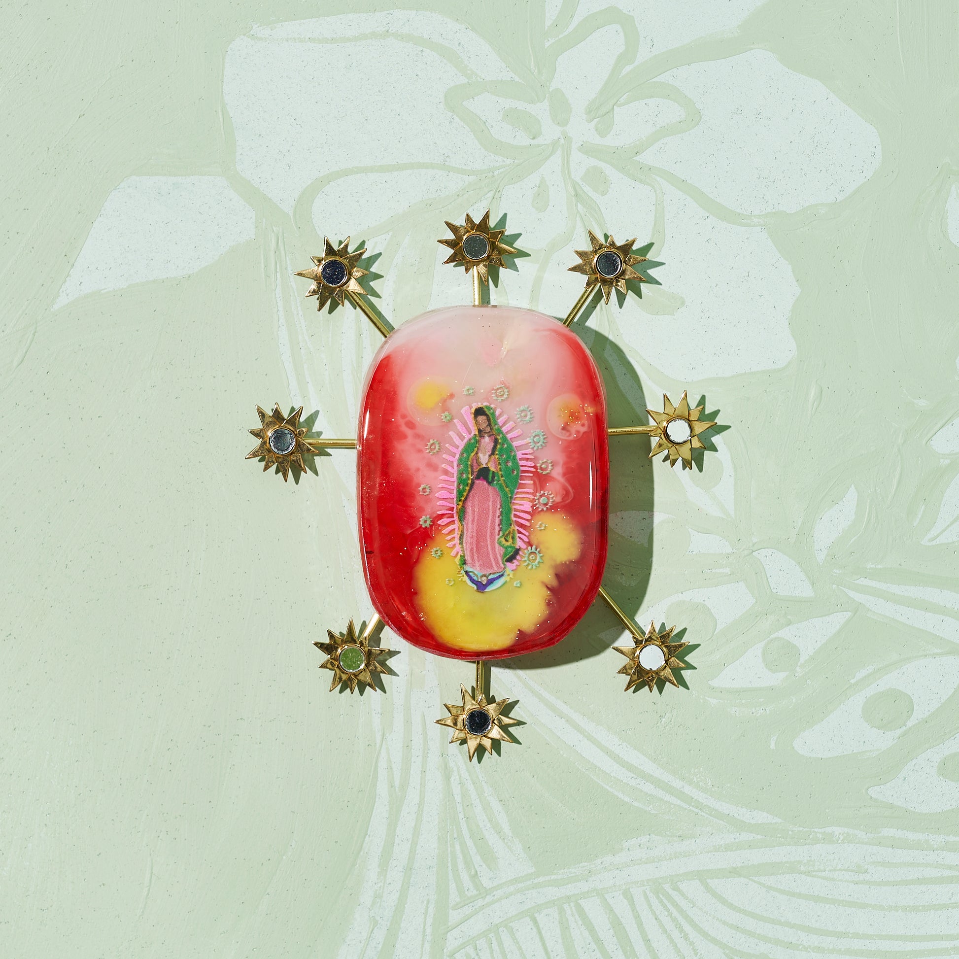 Guadalupe (Stars) - Resin Tile #15