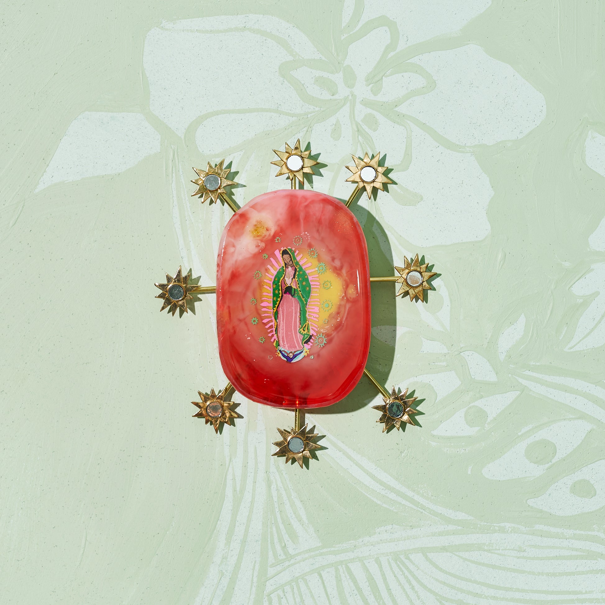 Guadalupe (Stars) - Resin Tile #16