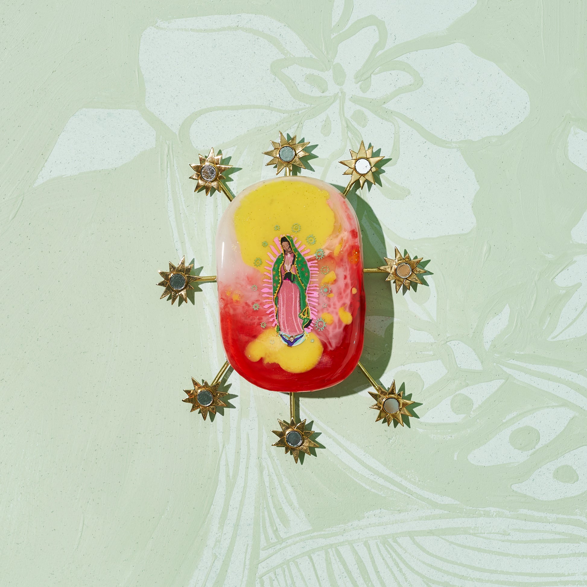 Guadalupe (Stars) - Resin Tile #18