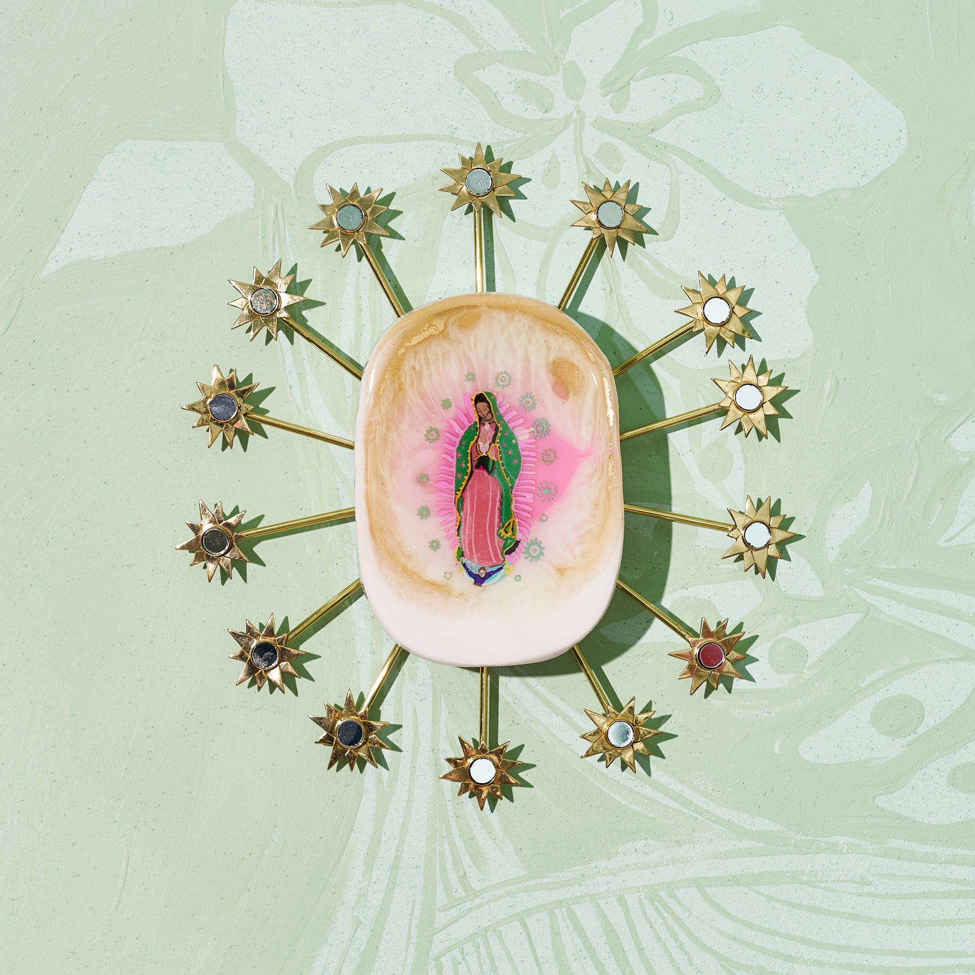 Guadalupe (Stars) - Resin Tile #21