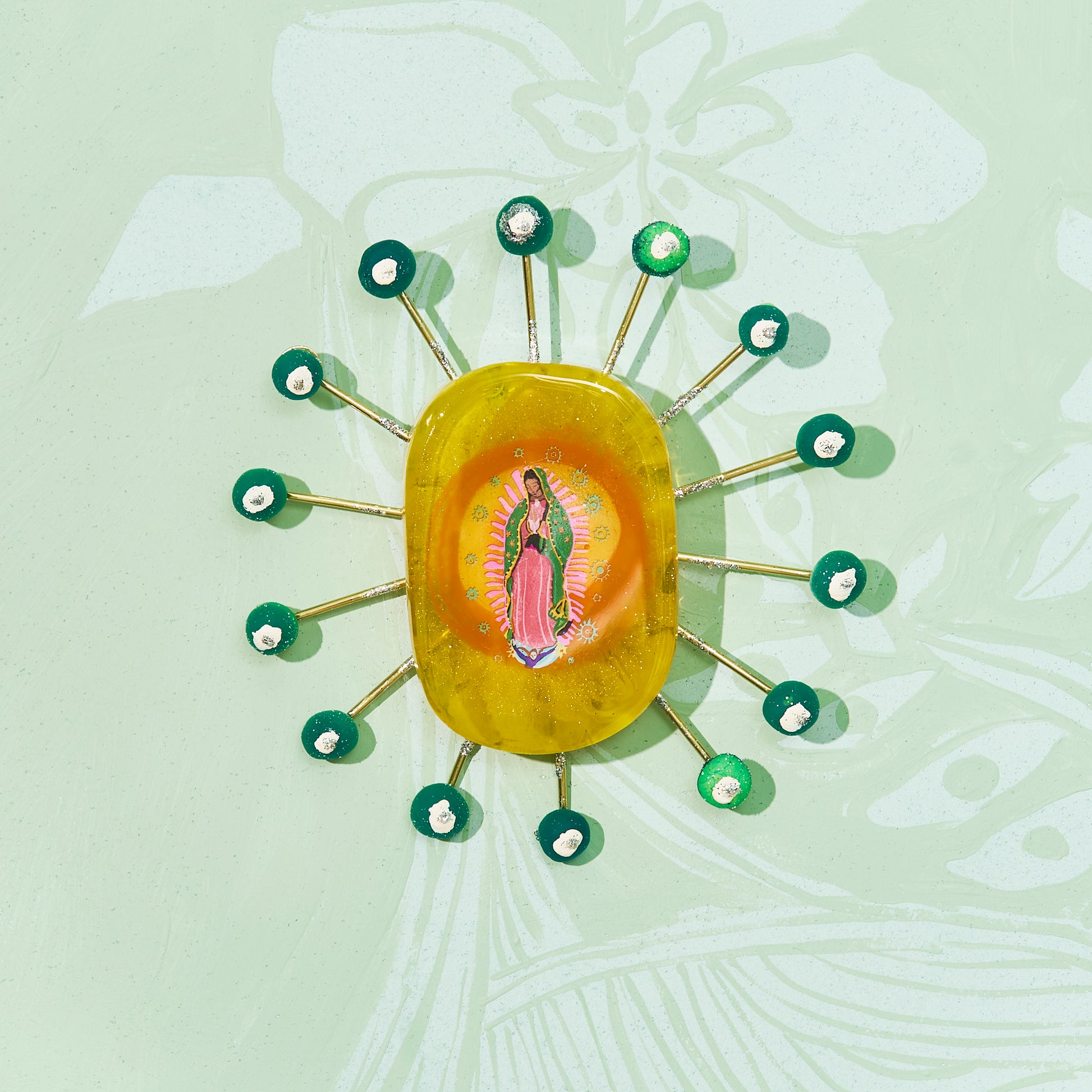 Guadalupe (Aura) - Resin Tile #6