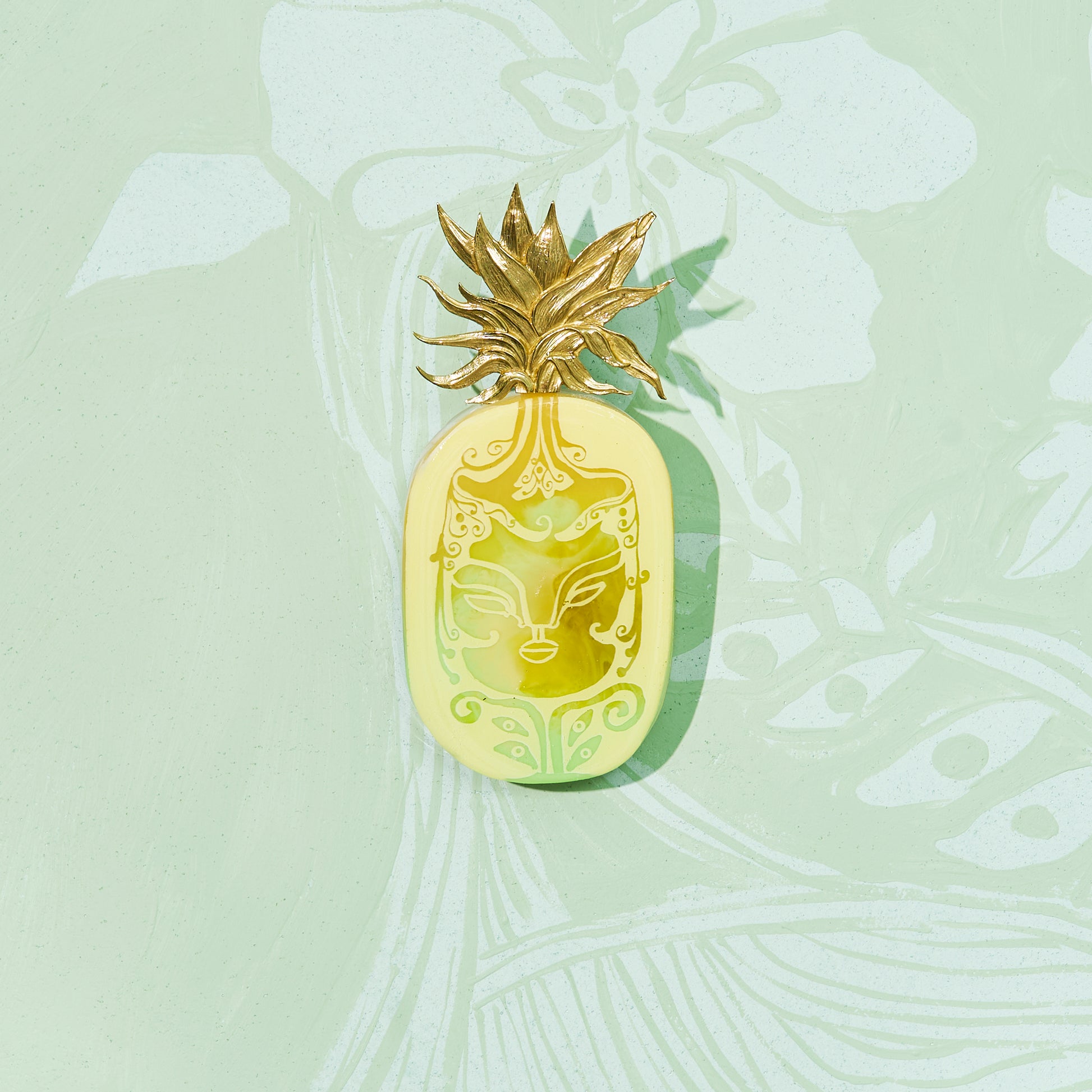 'Pineapple' - Resin Tile #16