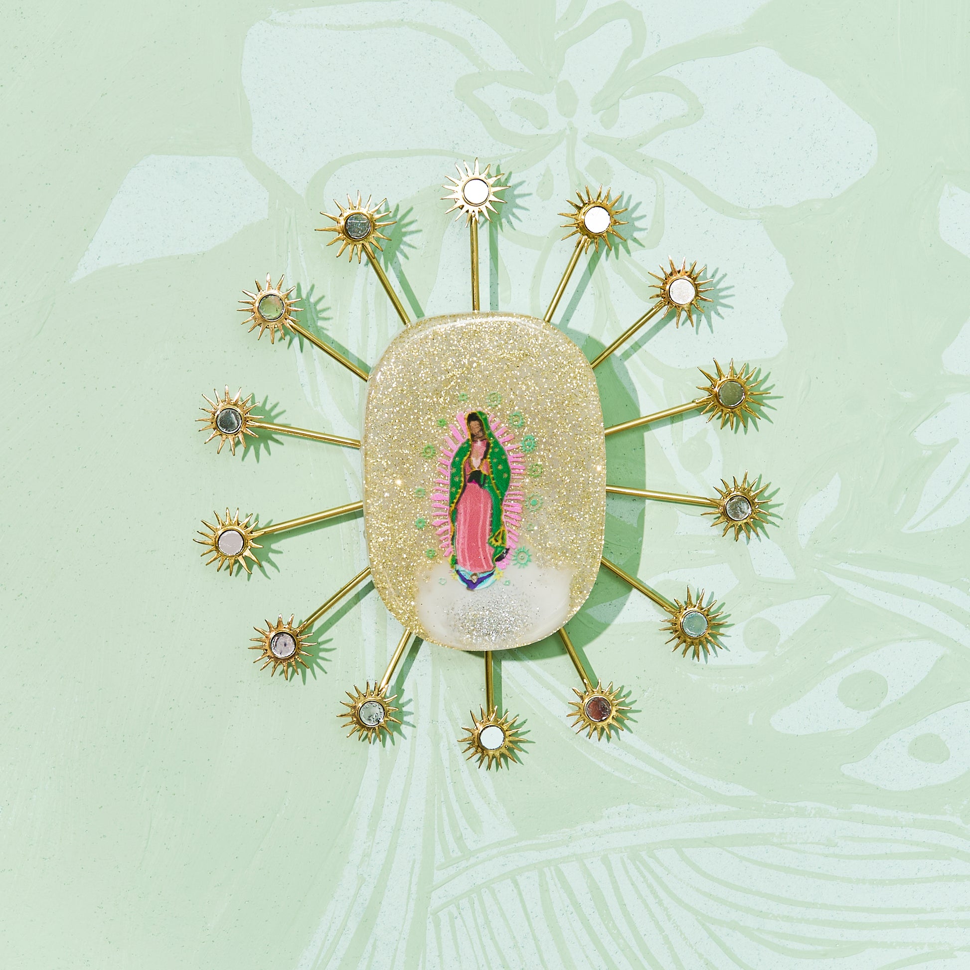 Guadalupe (Stars) - Resin Tile #22