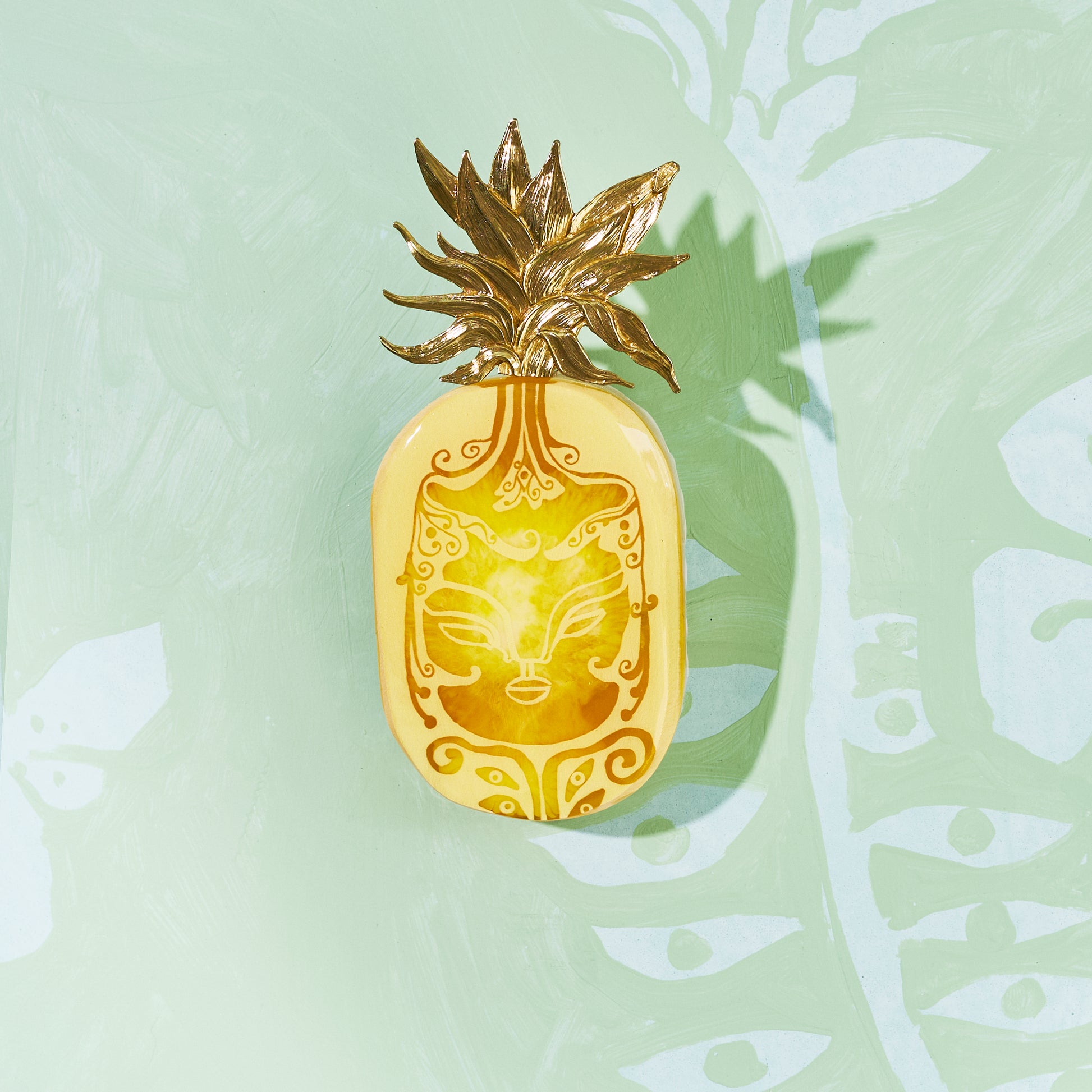 Pineapple - Resin Tile #4