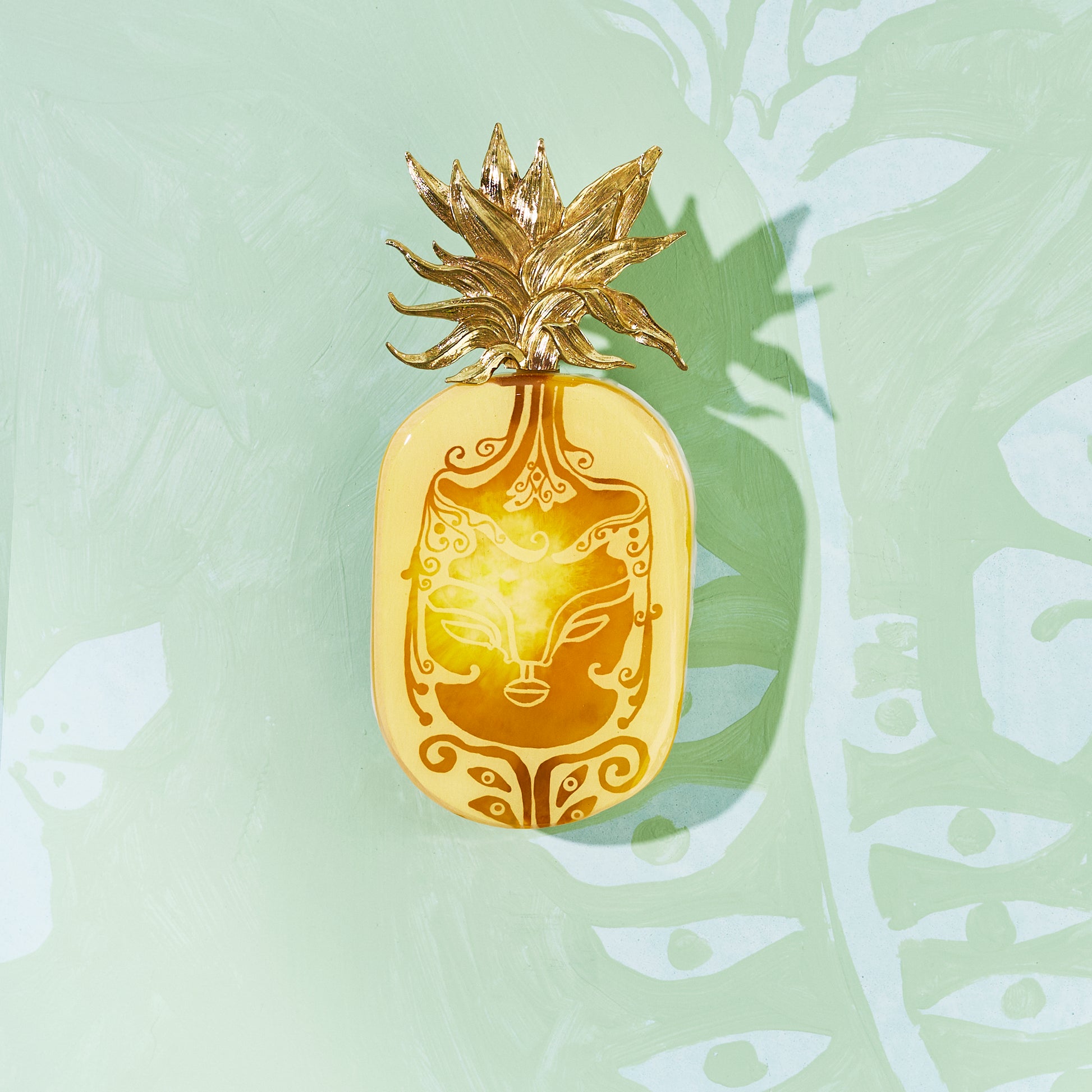 Pineapple - Resin Tile #7