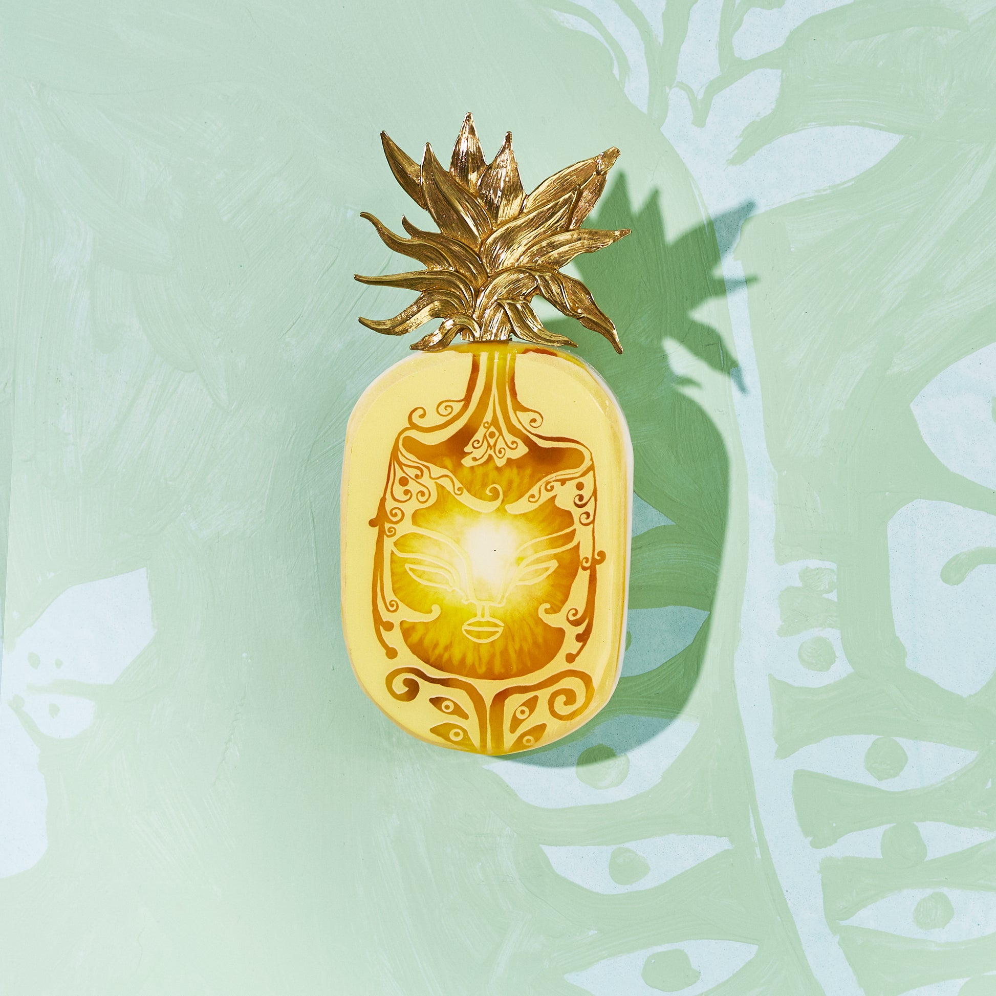 Pineapple - Resin Tile #10