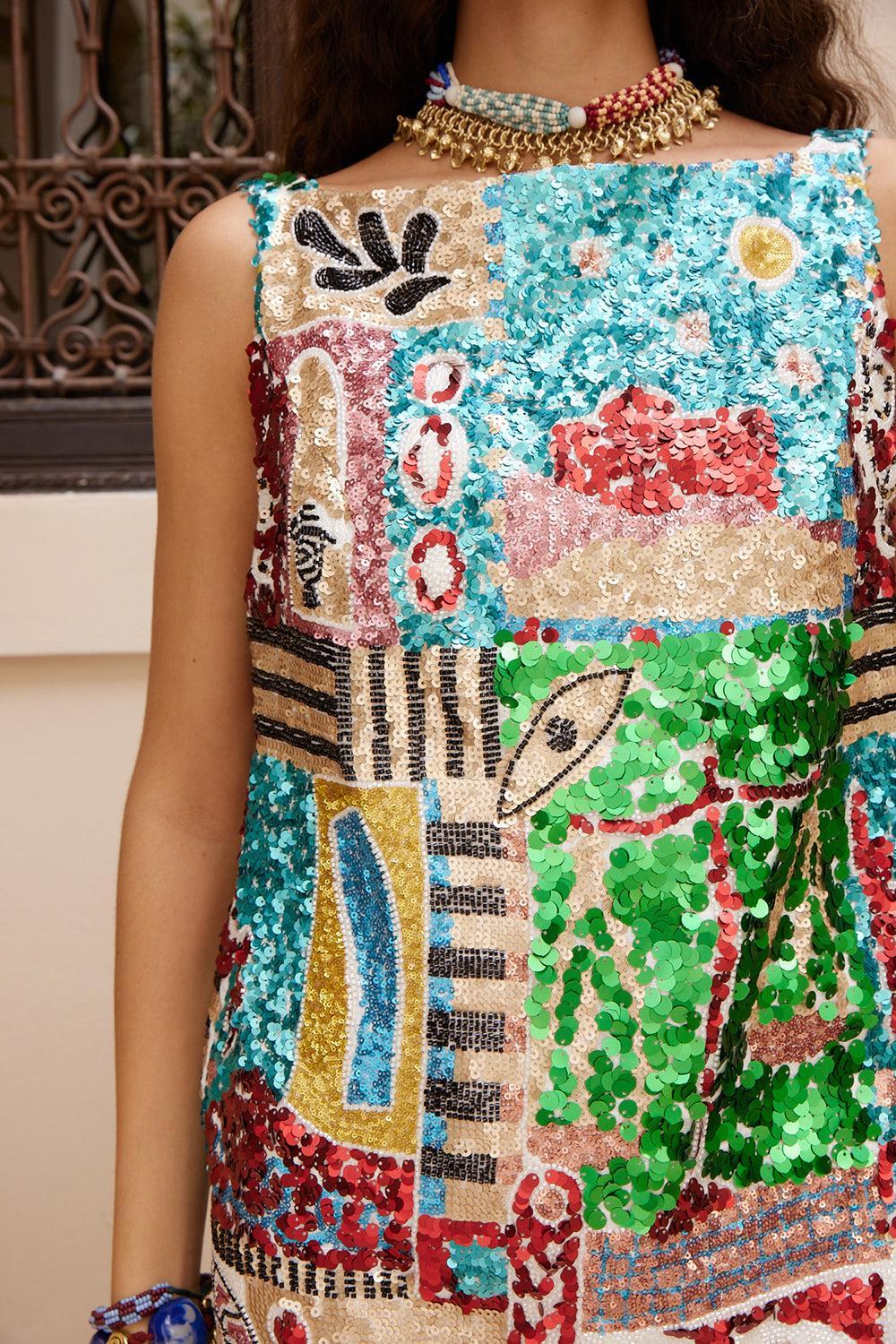 Jazz Embellished Mini Dress