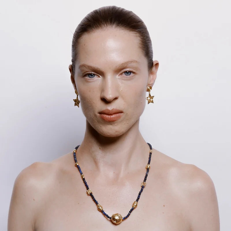 LUCRETIA DROP EARRINGS - 18K GOLD PLATED