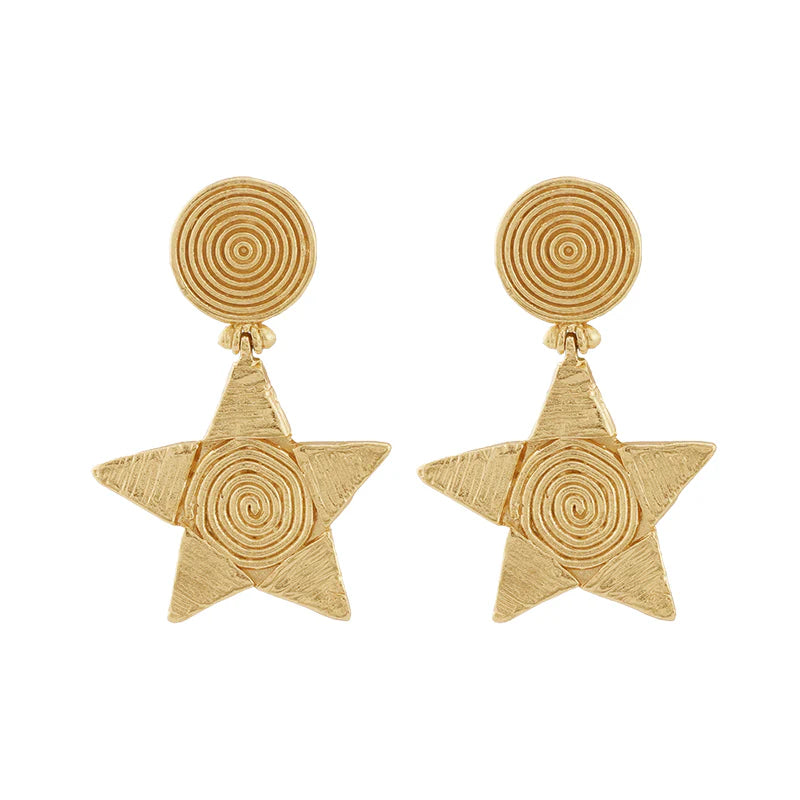 LUCRETIA DROP EARRINGS - 18K GOLD PLATED