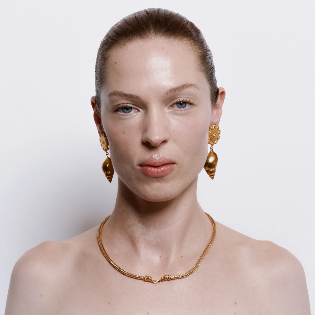 NAZARI TULIPANO EARRINGS - 18K GOLD PLATED