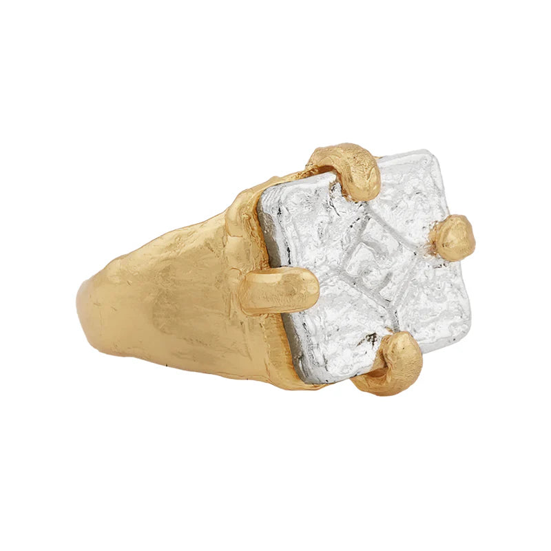 PARIAN SIGNET RING - 18K GOLD PLATED