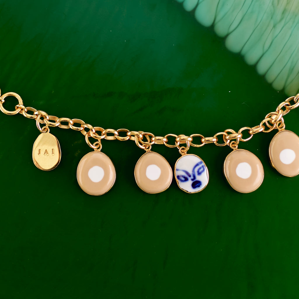 Charm Bracelet - Tan #1