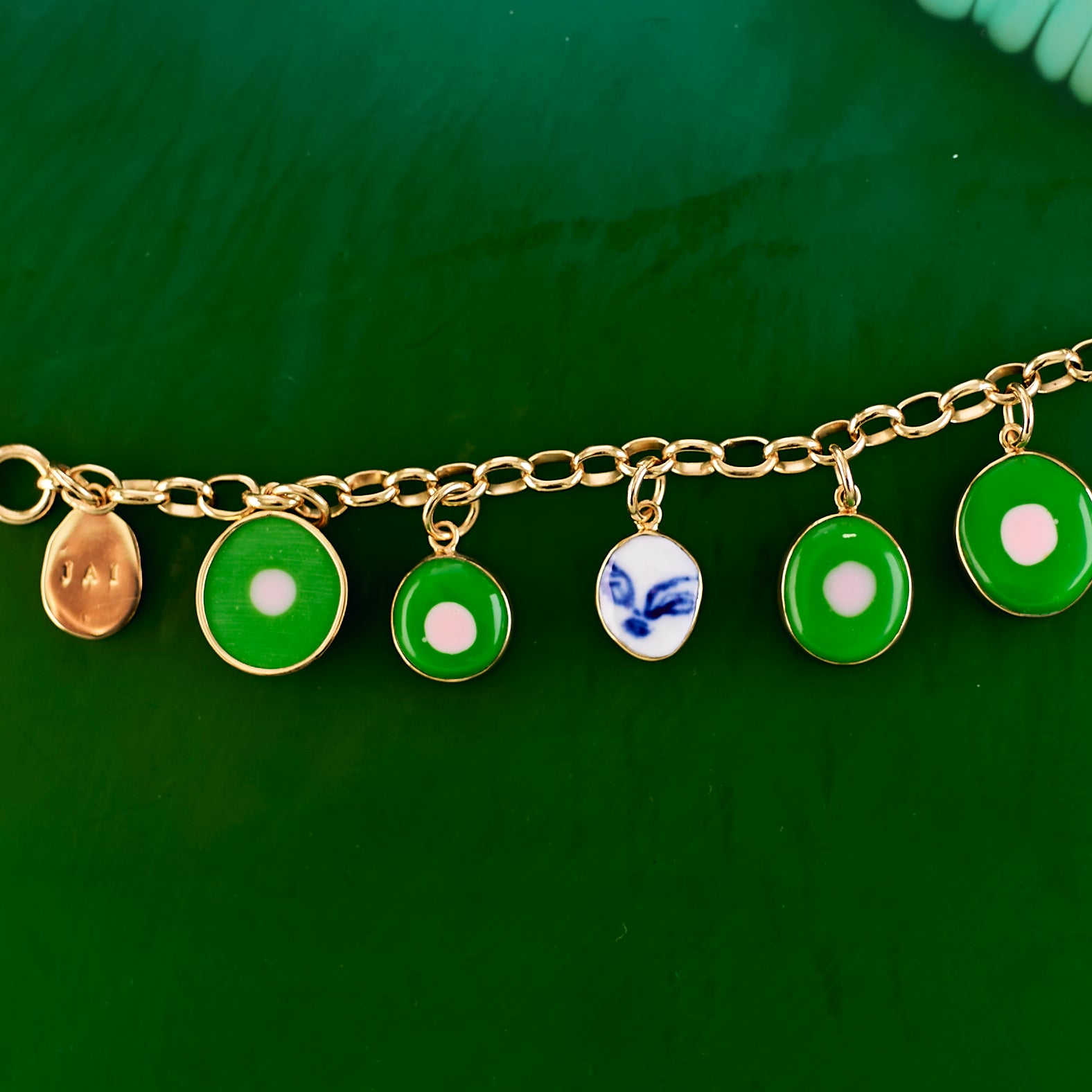 Charm Bracelet - Green #2
