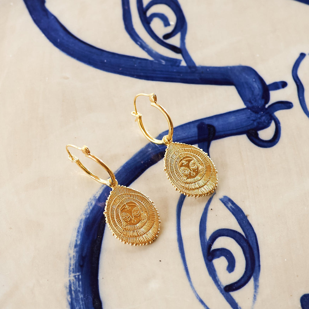 Aura Hoop Earrings (Gold)