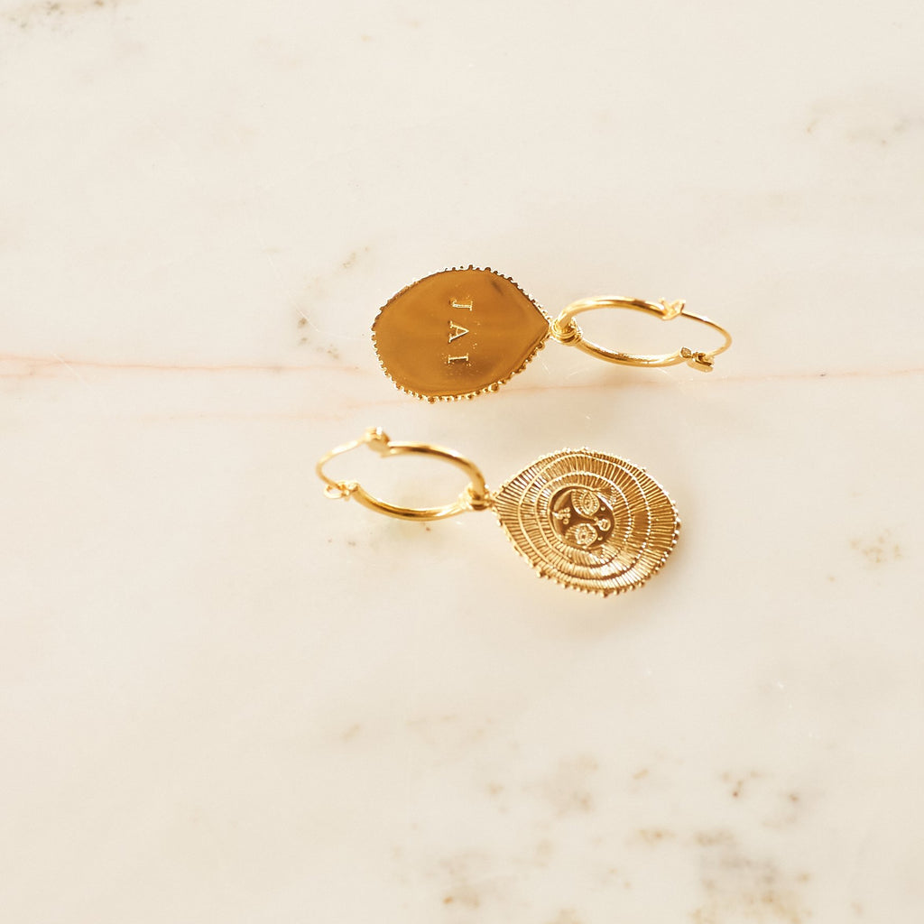 Aura Hoop Earrings (Gold)