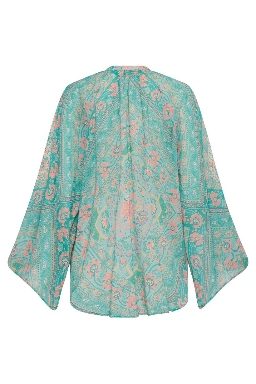 Farrah Blouse - Aqua