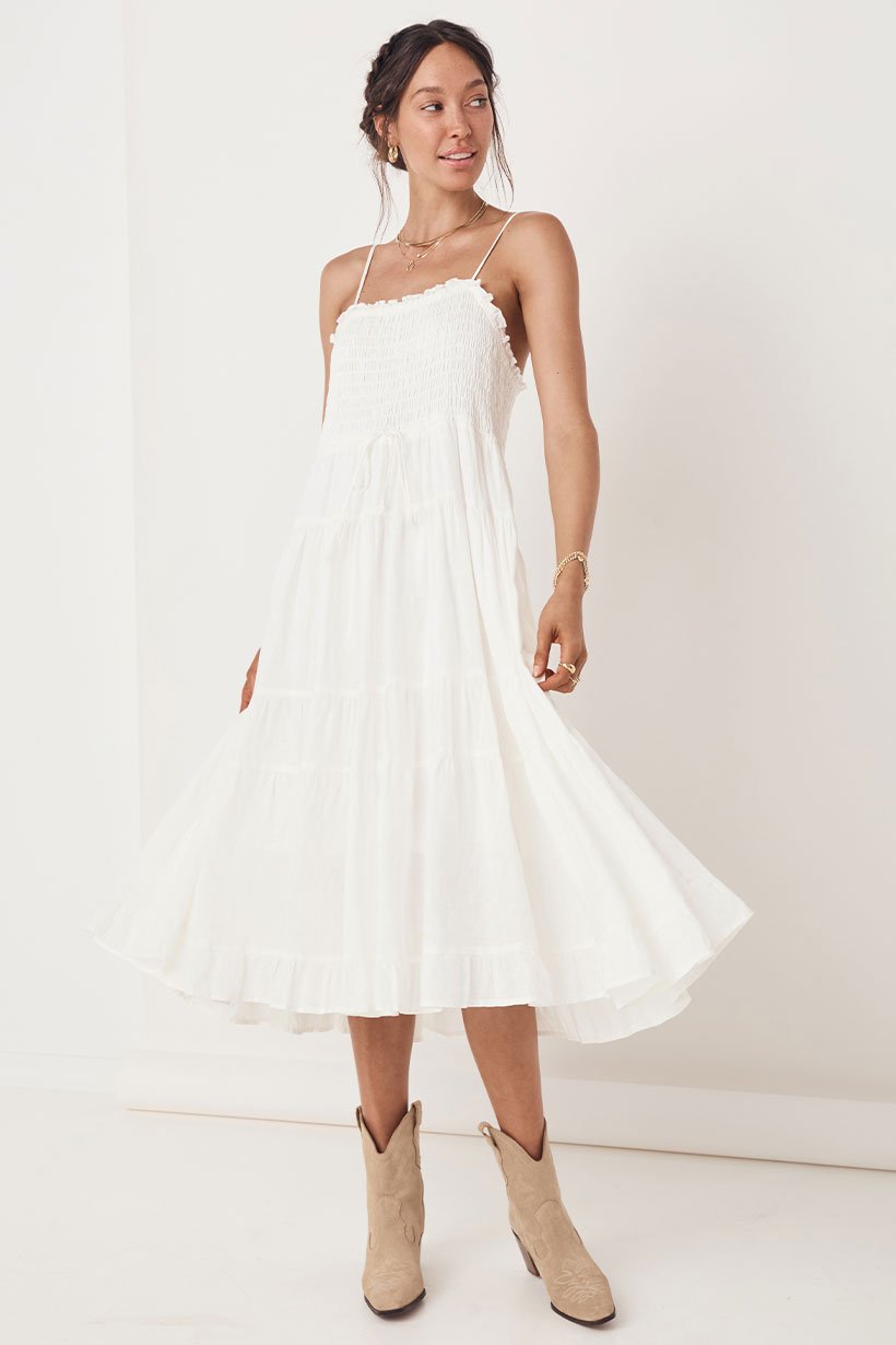 Gardenia Sun Dress - White