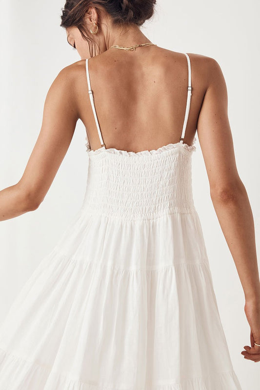 Gardenia Sun Dress - White