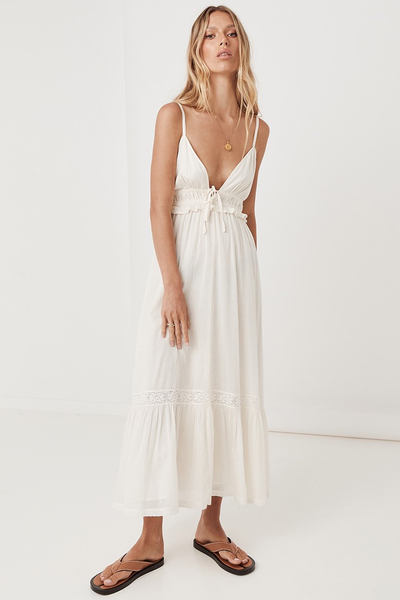 Magnolia Soiree Dress - Antique White